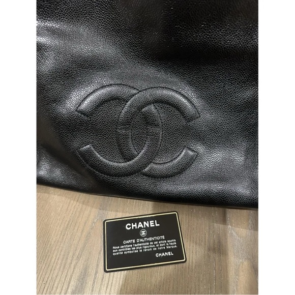 *SOLD* Chanel Black Leather Tote Bag - Picture 9 of 15